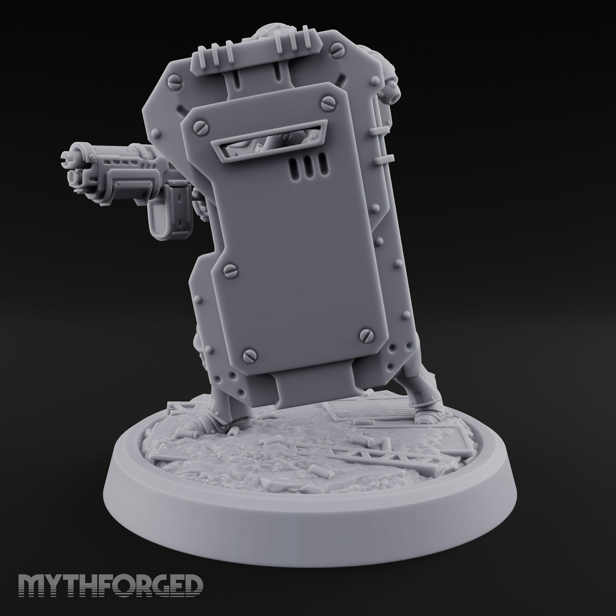 Peek Through the Slot, Regret Nothing Human Shield Soldier A — Gun