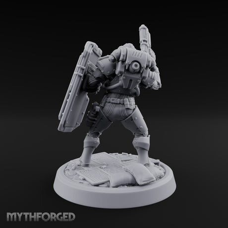 Peek Through the Slot, Regret Nothing Human Shield Soldier B — Gun
