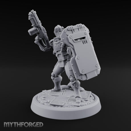 Peek Through the Slot, Regret Nothing Human Shield Soldier B — Gun