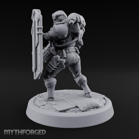 Peek Through the Slot, Regret Nothing Human Shield Soldier C — Gun