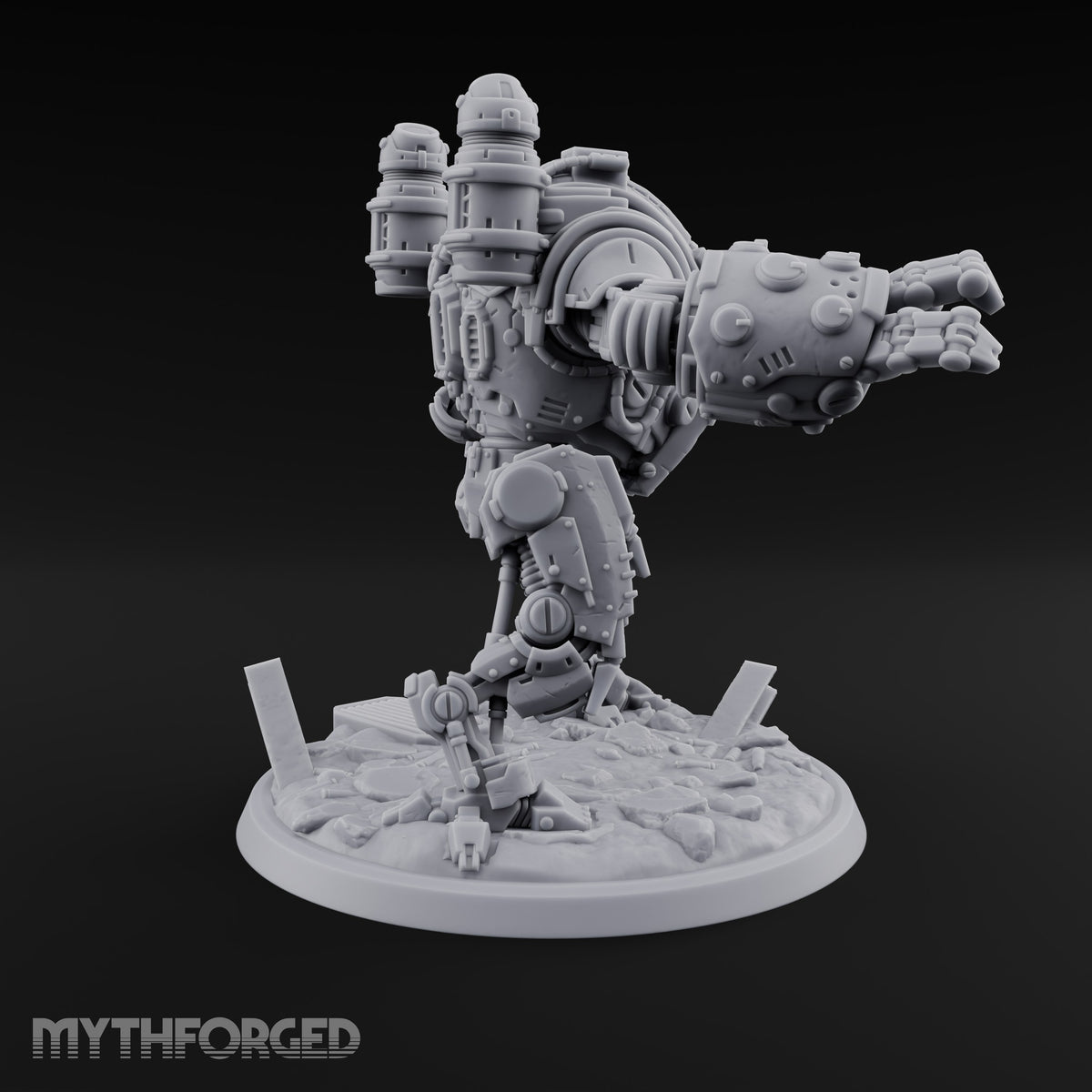 Unstoppable and Slightly Rusty Warforged Bipedal War Walker