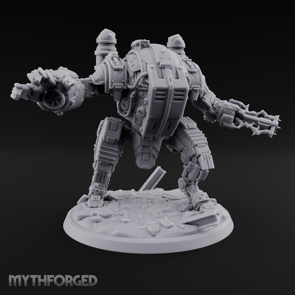Unstoppable and Slightly Rusty Warforged Bipedal War Walker
