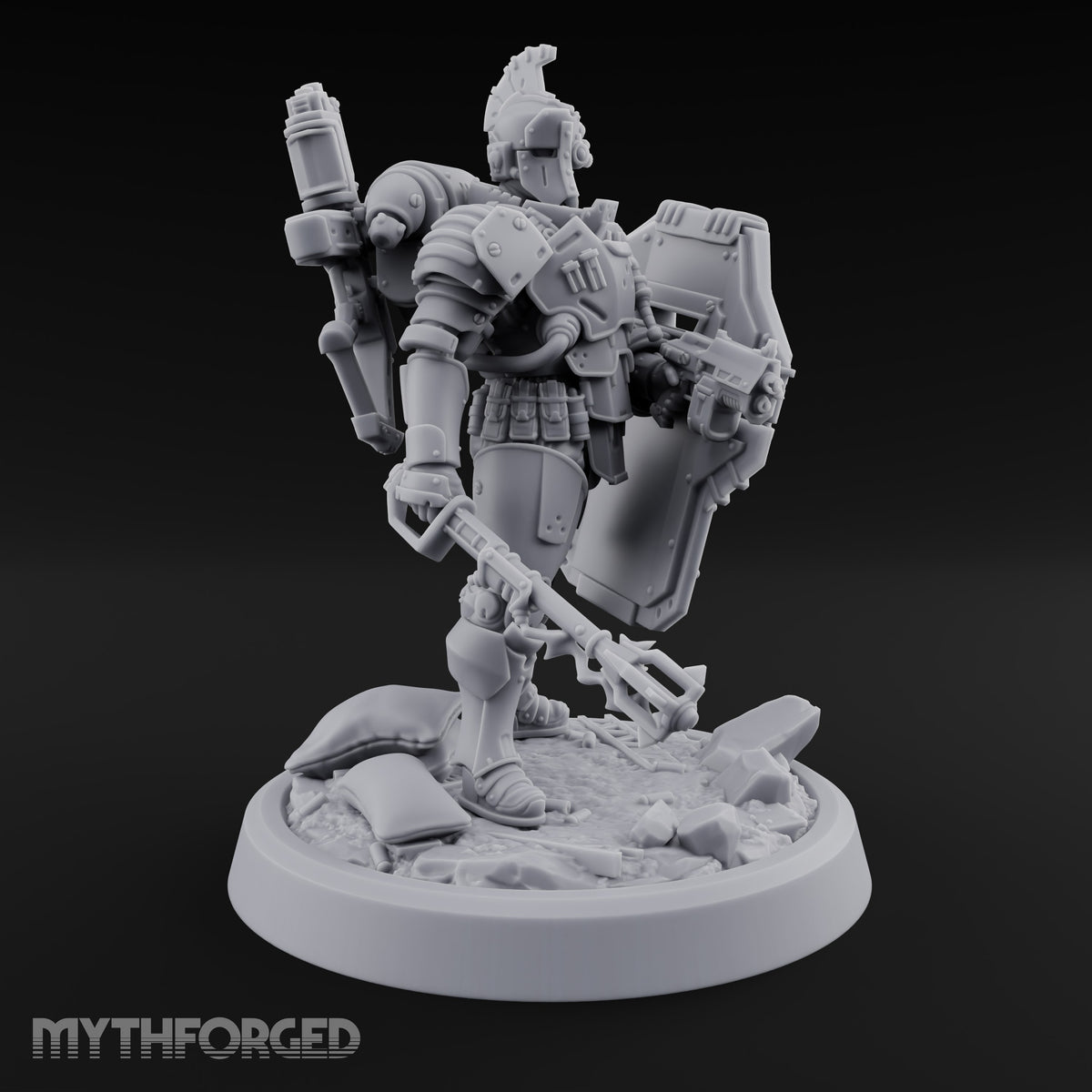 Shield Up, Mace Down Human Shield Soldier