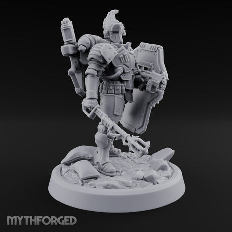 Shield Up, Mace Down Human Shield Soldier