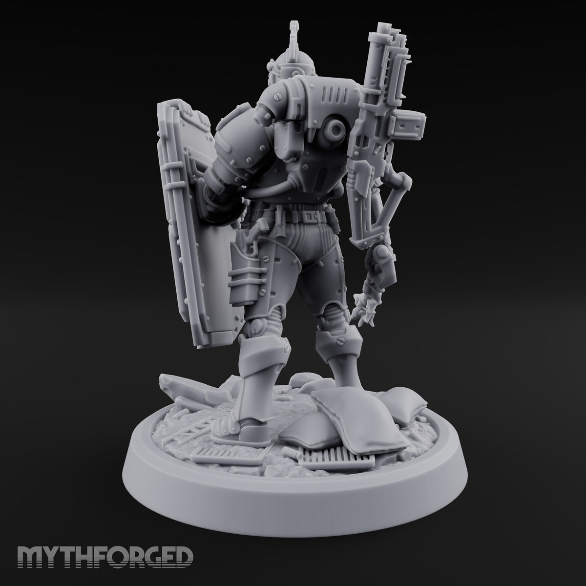 Shield Up, Mace Down Human Shield Soldier