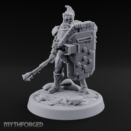 Shield Up, Mace Down Human Shield Soldier