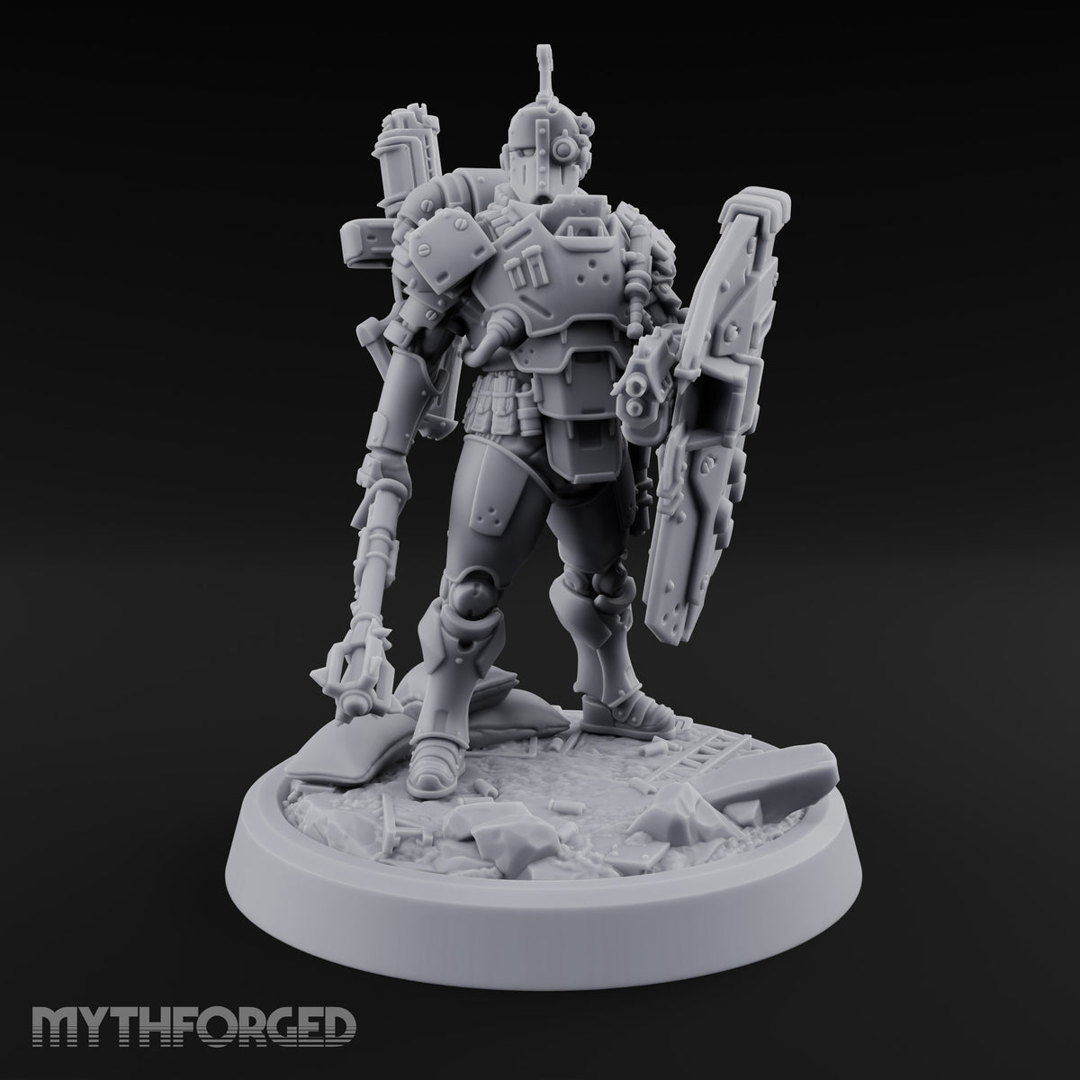 Shield Up, Mace Down Human Shield Soldier