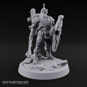 Shield Up, Mace Down Human Shield Soldier