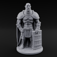 Standing His Ground Human Bodyguard Miniature for Dungeons and Dragons, Pathfinder or other TTRPGs