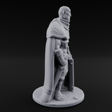Standing His Ground Human Bodyguard Miniature for Dungeons and Dragons, Pathfinder or other TTRPGs