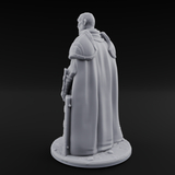 Standing His Ground Human Bodyguard Miniature for Dungeons and Dragons, Pathfinder or other TTRPGs