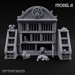 Strays Waiting Wooden Veterinarian Furniture A