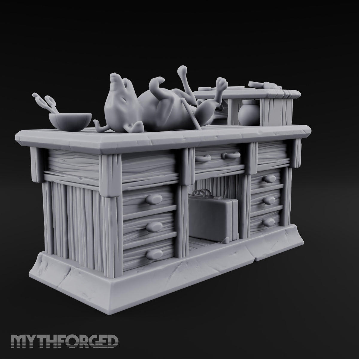 Strays Waiting Wooden Veterinarian Furniture D