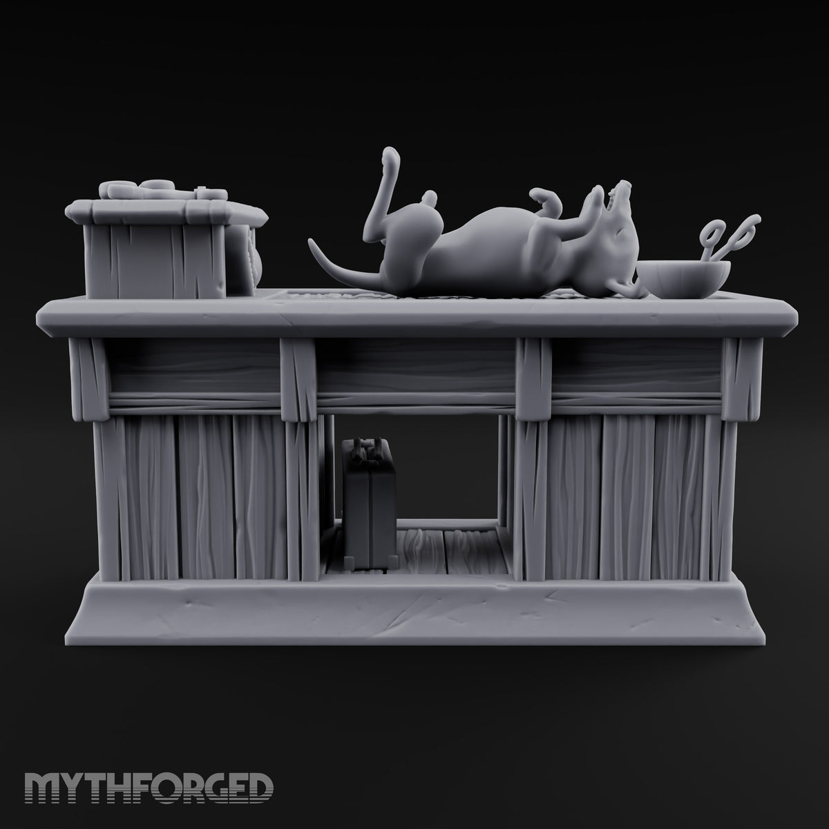 Strays Waiting Wooden Veterinarian Furniture D