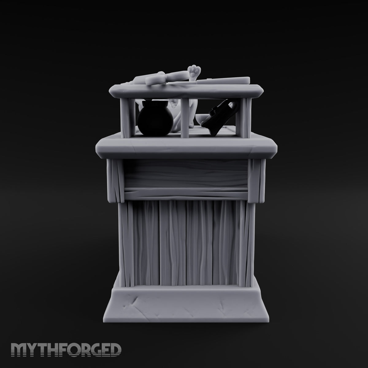 Strays Waiting Wooden Veterinarian Furniture D