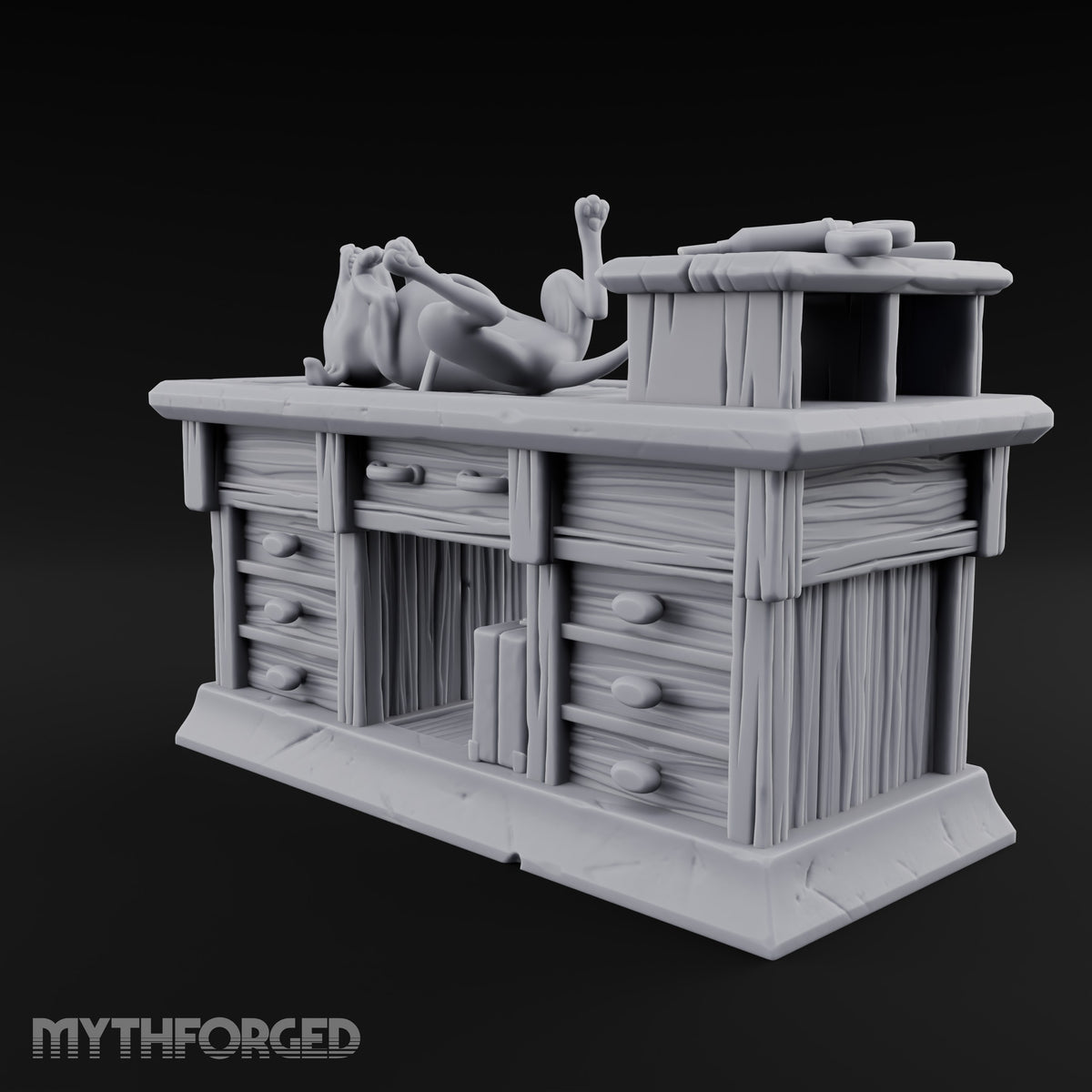 Strays Waiting Wooden Veterinarian Furniture D