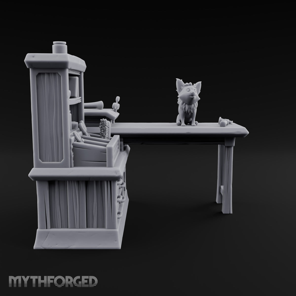 Strays Waiting Wooden Veterinarian Furniture F