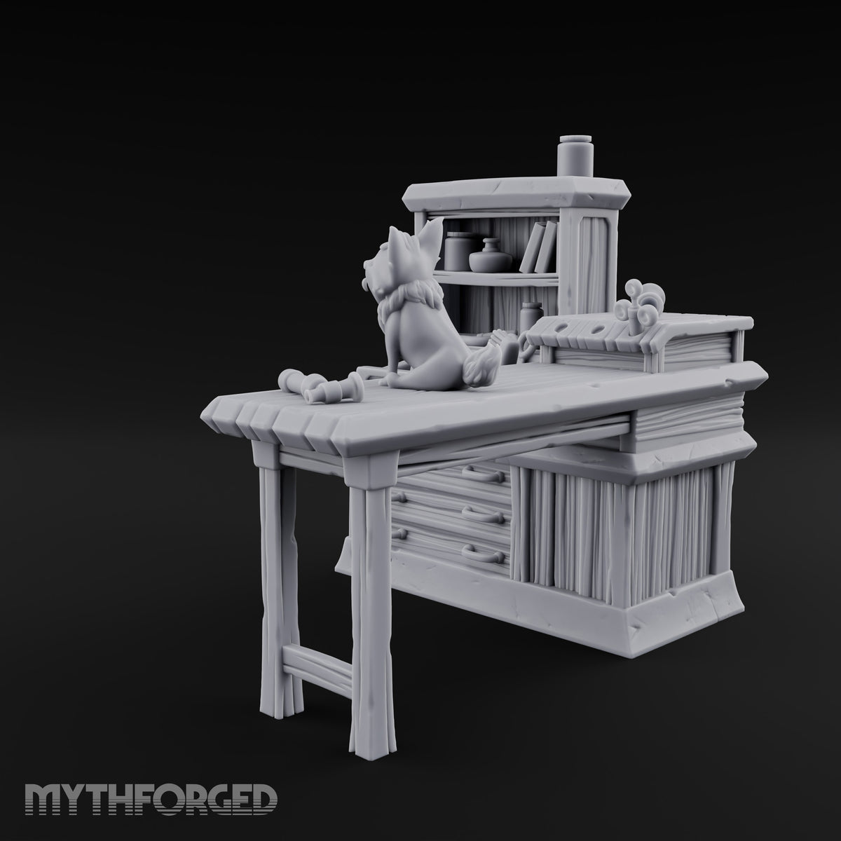 Strays Waiting Wooden Veterinarian Furniture F
