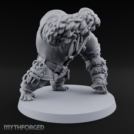 Glasses Adjusting Cyborg Gorilla Artificer Miniature for Dungeons and Dragons, Pathfinder or other TTRPGs