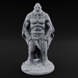 Belt Gripping Human Barbarian A Miniature for Dungeons and Dragons, Pathfinder or other TTRPGs
