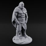 Belt Gripping Human Barbarians Miniature for Dungeons and Dragons, Pathfinder or other TTRPGs