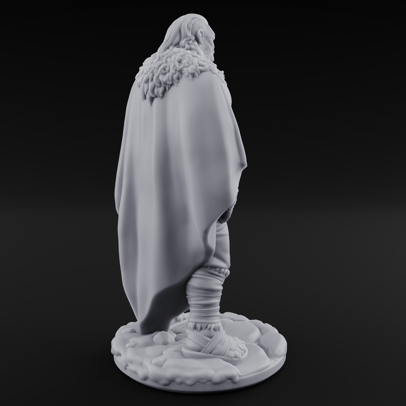 Belt Gripping Human Barbarian A Miniature for Dungeons and Dragons, Pathfinder or other TTRPGs