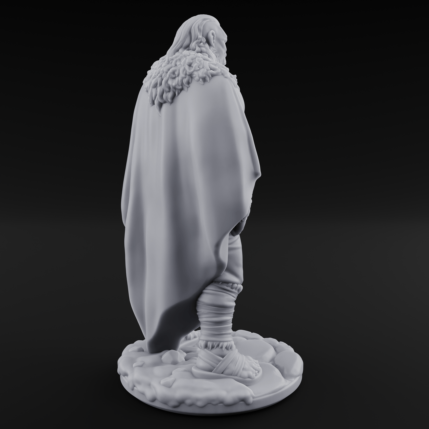 Belt Gripping Human Barbarian A Miniature for Dungeons and Dragons, Pathfinder or other TTRPGs