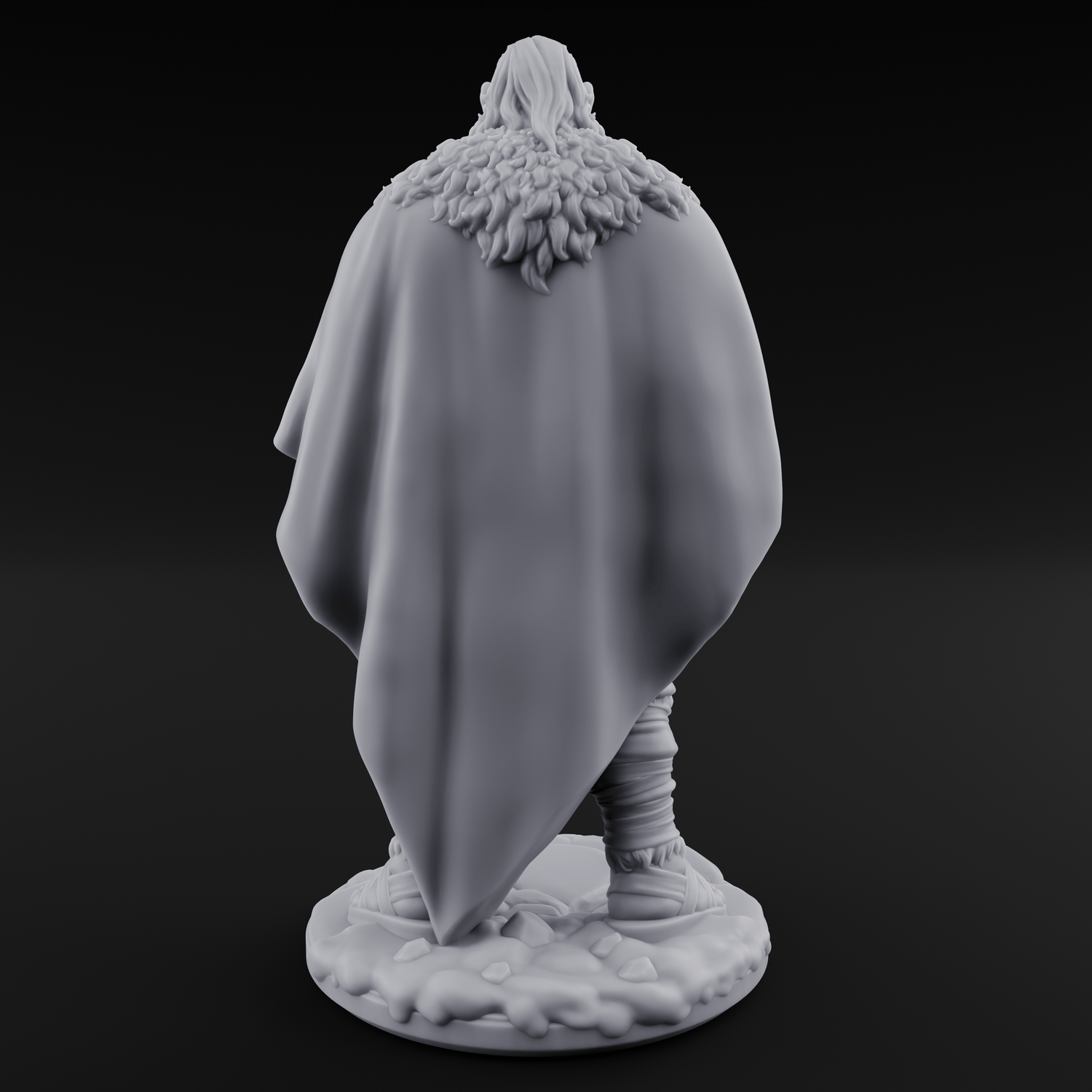 Belt Gripping Human Barbarian A Miniature for Dungeons and Dragons, Pathfinder or other TTRPGs
