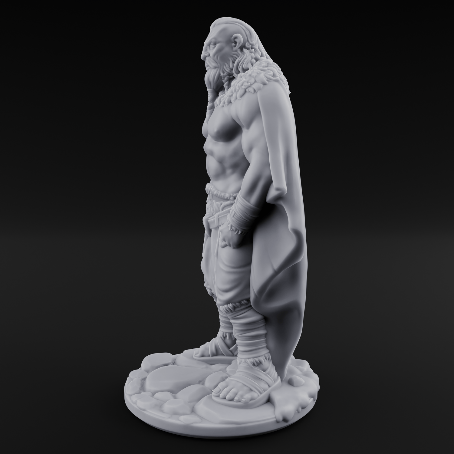 Belt Gripping Human Barbarian A Miniature for Dungeons and Dragons, Pathfinder or other TTRPGs