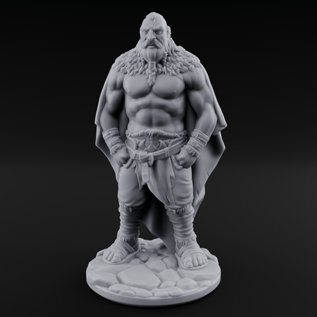 Belt Gripping Human Barbarian A Miniature for Dungeons and Dragons, Pathfinder or other TTRPGs