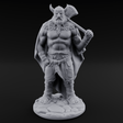 Belt Gripping Human Barbarian B Miniature for Dungeons and Dragons, Pathfinder or other TTRPGs