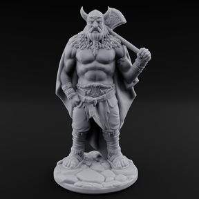 Belt Gripping Human Barbarian B Miniature for Dungeons and Dragons, Pathfinder or other TTRPGs