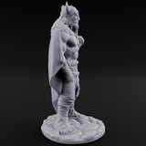 Belt Gripping Human Barbarian B Miniature for Dungeons and Dragons, Pathfinder or other TTRPGs