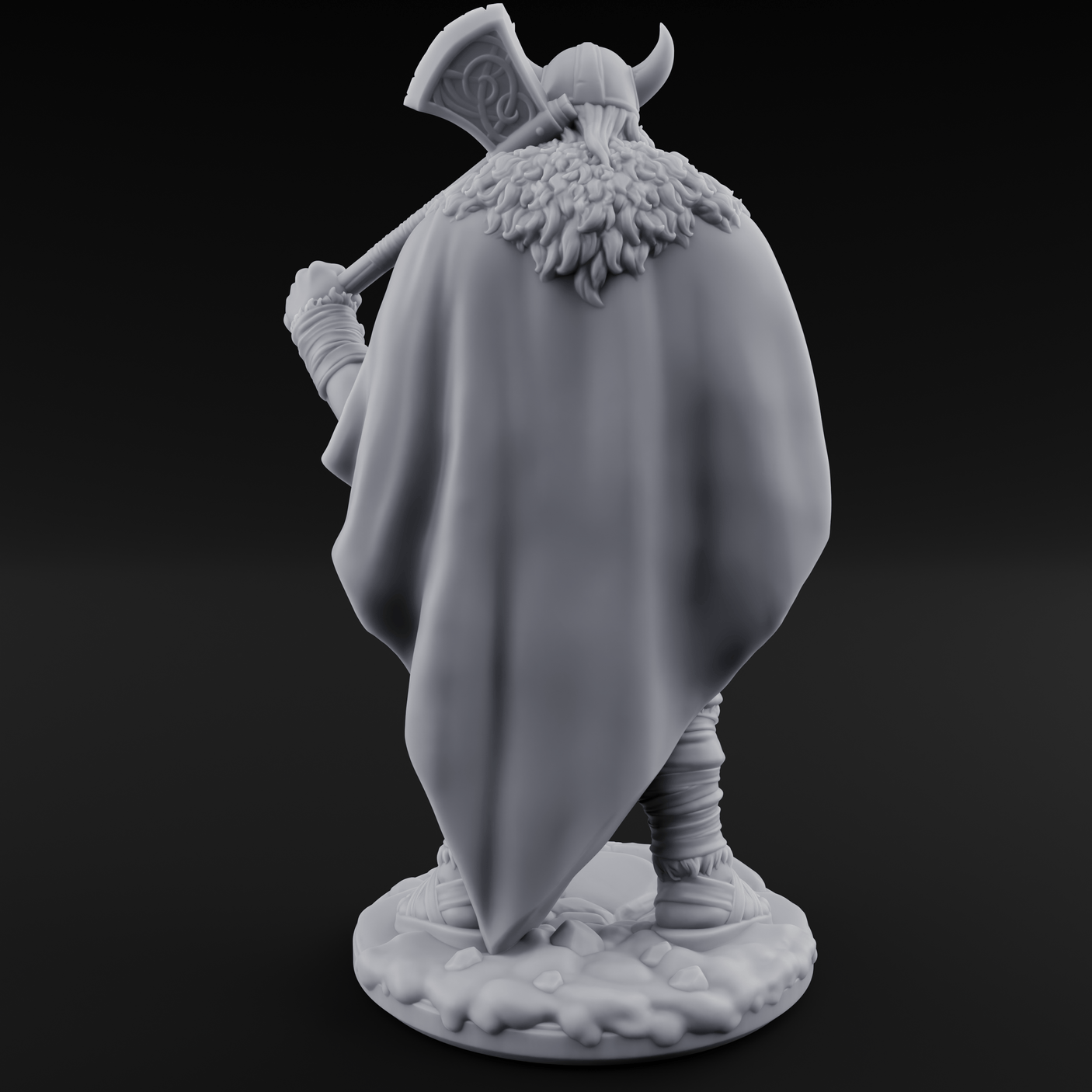 Belt Gripping Human Barbarian B Miniature for Dungeons and Dragons, Pathfinder or other TTRPGs
