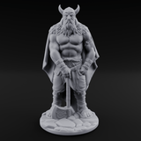 Belt Gripping Human Barbarians Miniature for Dungeons and Dragons, Pathfinder or other TTRPGs