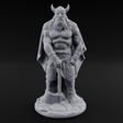 Belt Gripping Human Barbarian C Miniature for Dungeons and Dragons, Pathfinder or other TTRPGs