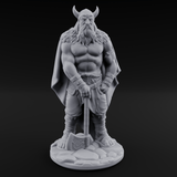 Belt Gripping Human Barbarian C Miniature for Dungeons and Dragons, Pathfinder or other TTRPGs