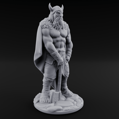 Belt Gripping Human Barbarians Miniature for Dungeons and Dragons, Pathfinder or other TTRPGs