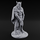 Belt Gripping Human Barbarian C Miniature for Dungeons and Dragons, Pathfinder or other TTRPGs