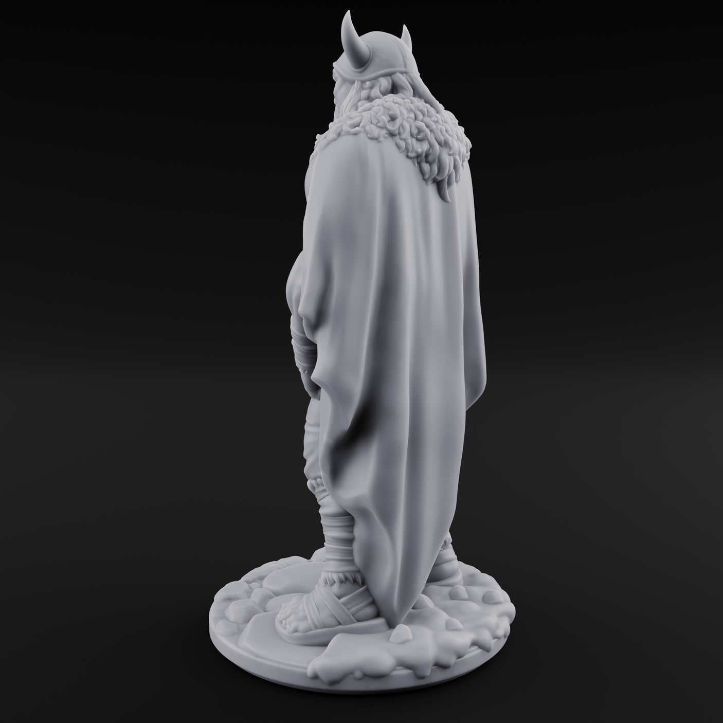 Belt Gripping Human Barbarian C Miniature for Dungeons and Dragons, Pathfinder or other TTRPGs