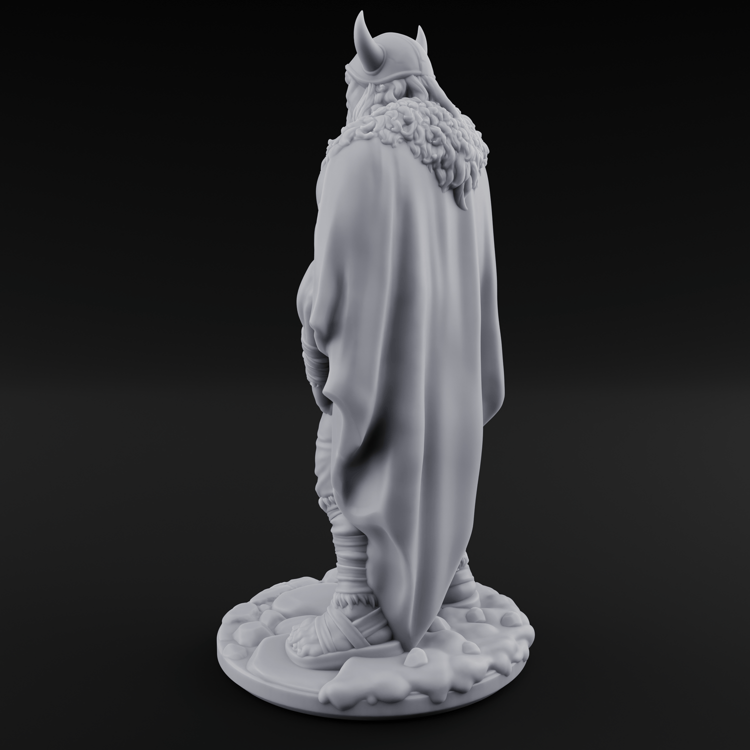 Belt Gripping Human Barbarian C Miniature for Dungeons and Dragons, Pathfinder or other TTRPGs