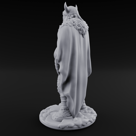 Belt Gripping Human Barbarian C Miniature for Dungeons and Dragons, Pathfinder or other TTRPGs
