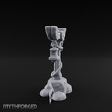 Vine-Coiled Lantern-Swaying Torii Lamp Post Miniature for Dungeons and Dragons, Pathfinder or other TTRPGs