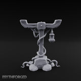 Vine-Coiled Lantern-Swaying Torii Lamp Post Miniature for Dungeons and Dragons, Pathfinder or other TTRPGs