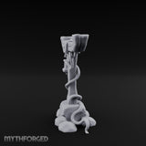 Vine-Coiled Lantern-Swaying Torii Lamp Post Miniature for Dungeons and Dragons, Pathfinder or other TTRPGs