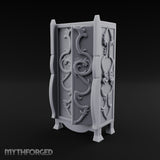 Vine-Relief Double-Paneled Noble Dresser Miniature for Dungeons and Dragons, Pathfinder or other TTRPGs