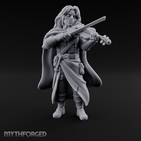 Violin Sawing Human Bard