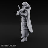 Violin Sawing Human Bard Miniature for Dungeons and Dragons, Pathfinder or other TTRPGs