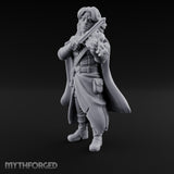 Violin Sawing Human Bard Miniature for Dungeons and Dragons, Pathfinder or other TTRPGs