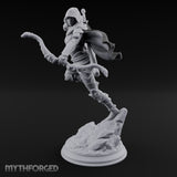 Leaping Into Action Elf Ranger Miniature for Dungeons and Dragons, Pathfinder or other TTRPGs